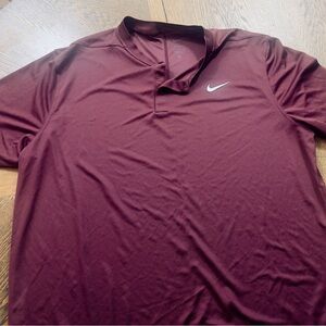 Nike Men's Burgundy Polo Shirt